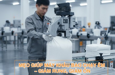 Mẹo giúp máy khâu bao hoạt động êm hơn - Giảm rung và tiếng ồn hiệu quả
