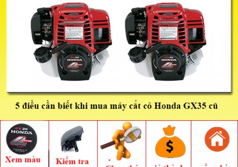 5 điều không thể bỏ qua khi mua máy cắt cỏ Honda GX35 cũ