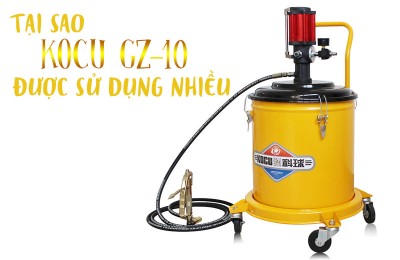 Tại sao doanh nghiệp lại sử dụng máy bơm mỡ khí nén Kocu GZ-10 nhiều?