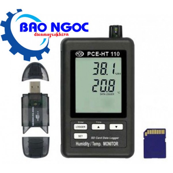 Máy đo nhiệt độ độ ẩm có lưu dữ liệu PCE-HT110